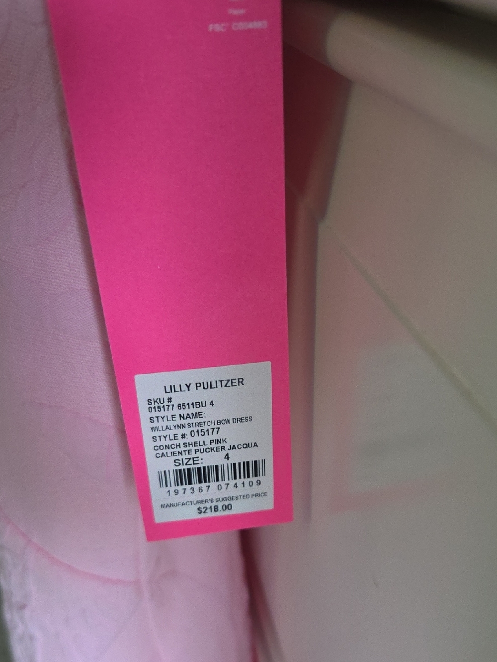 Lilly Pulitzer Light Pink Textured Spaghetti Strap Dress - Picture 3 of 3